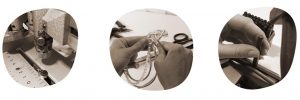 Handwerkskunst aus hochwertigen Materialien wie europäisches Leder oder Silber-Gravuren in der Schmuckmanufaktur Schöniglich