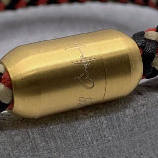 Segeltau oder Leder Armband mit vergoldetem Verschluss, Magnet