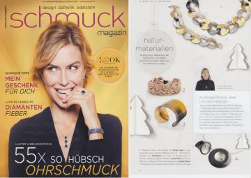 Das Schmuckmagazin bildet unser geflochtenes Lederarmband Maxi in rosegold ab.