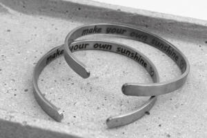 Armcuff als Partnerset, 2 Armreifen als Freundschaftsarmband