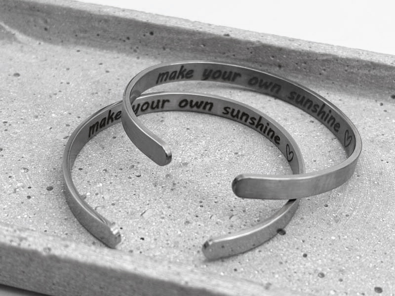 Armcuff als Partnerset, 2 Armreifen als Freundschaftsarmband