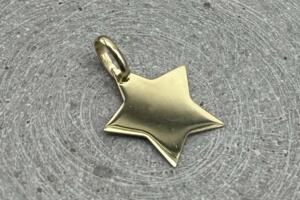 Stern Anhänger Echt Gold
