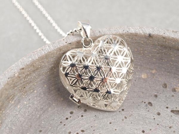 Herz Anhaenger, Aromatherapie, Amulett, Aetherische Oele