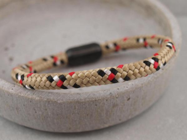 Ari Blackedition Segeltau Armband mit Gravur Option beige