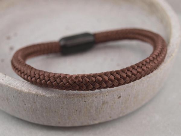 Ari Blackedition Segeltau Armband mit Gravur Option braun