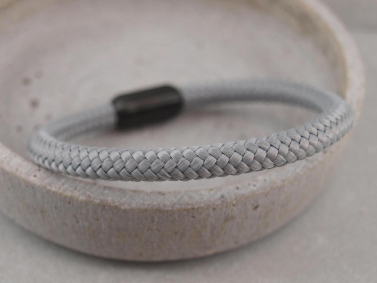 Ari Blackedition Segeltau Armband mit Gravur Option hellgrau