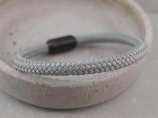 Ari Blackedition Segeltau Armband mit Gravur Option hellgrau