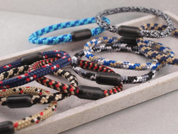 Segeltau Armband mit Gravur große Farbauswahl, Werbegeschenk, Armband mit Logo
