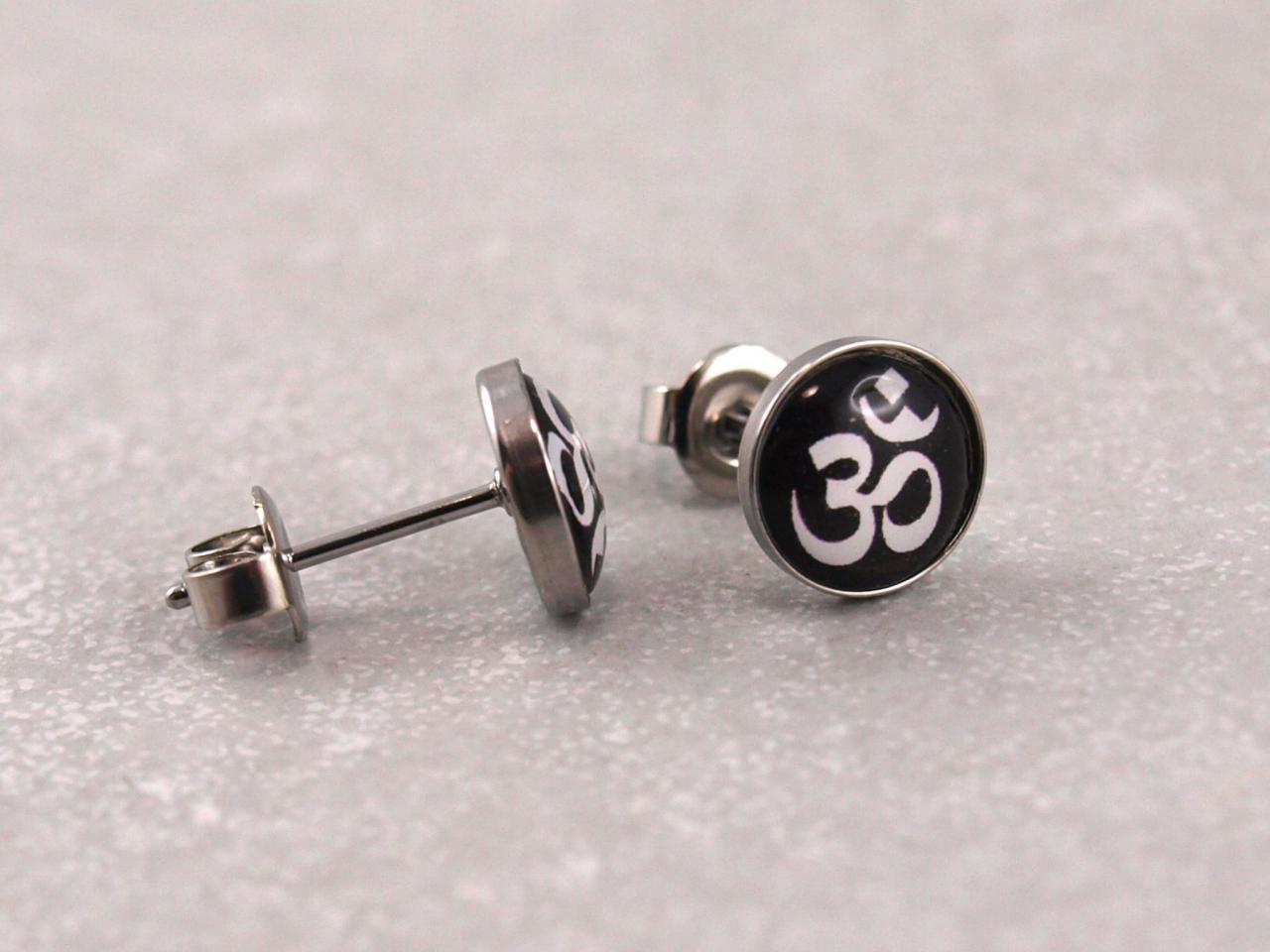 Motivstecker Chirurgenstahl Ohrstecker antiallergisch om zeichen