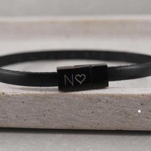 Nici Black Edition mit Gravur schwarzes Leder