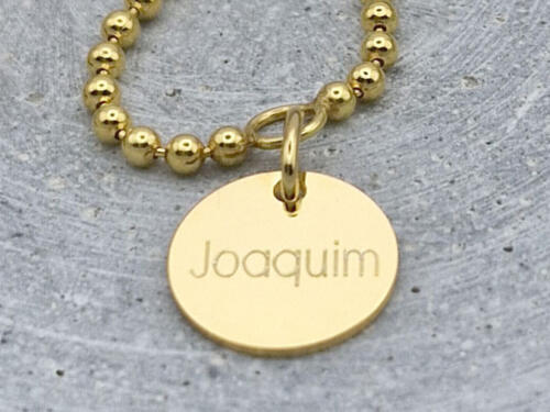 Gravuranhänger Gold mit individueller Gravur