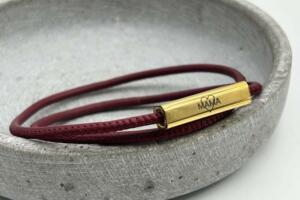 Lederarmband mit gravierbarem Verschluss