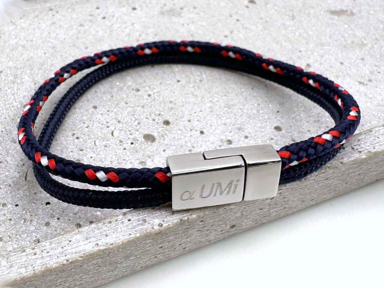 Segeltauarmband schmal mit Gravur, Armband für Kinder aus Segeltau, Segeltauarmband Damen