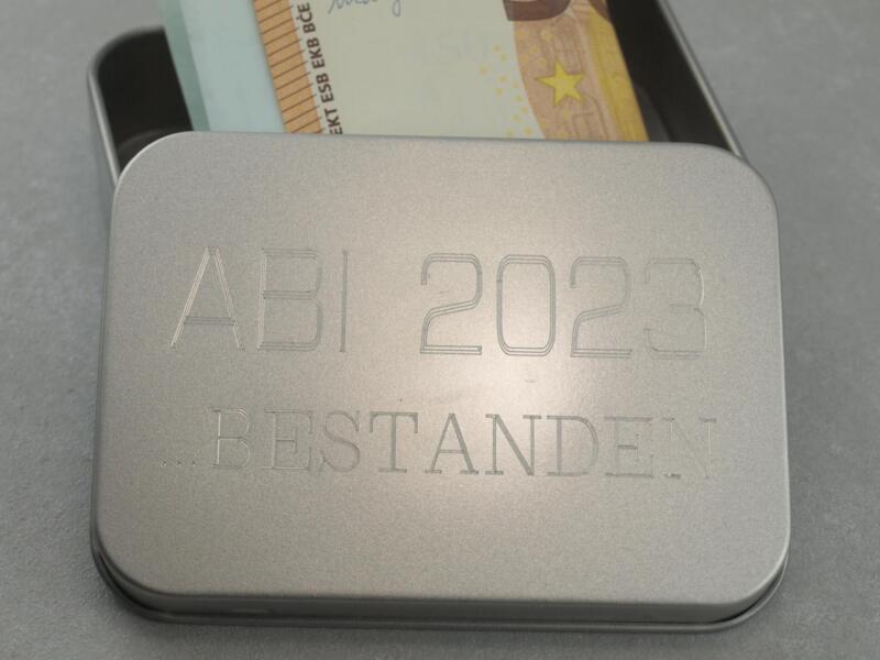 Abi 2023, bestanden, Geschenkverpackung, Geldgeschenk, Idee für Abigeschenk_
