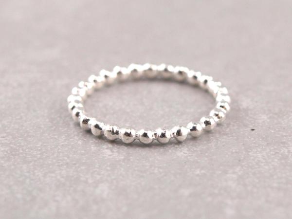 Kugelring aus 925er Silber, Beisteckring