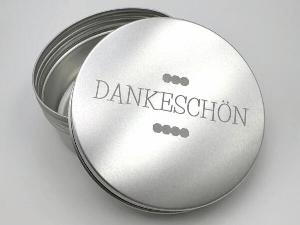 Dose Dankeschön, Einfach mal Danke sagen, Geschenkverpackung für Schmuck