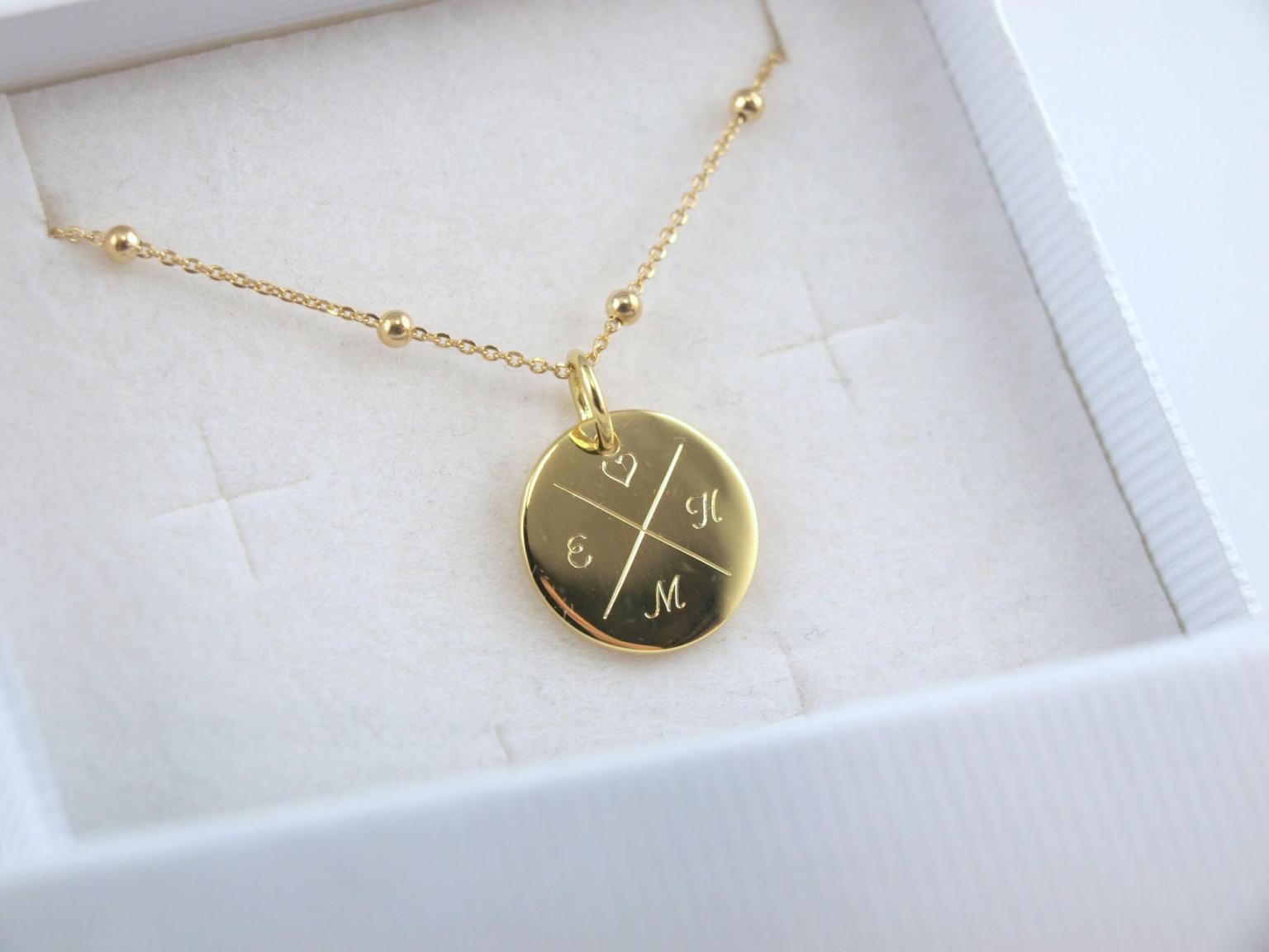 Kette Mit Bild Kette Mit Herz Gravur M – Personalisierte Silberkette Aus 925 Sterling – Lilienglück Silver Chains