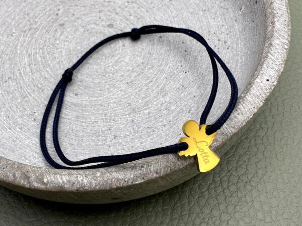Segeltau Armband Engel, Schutzengel Armband, Armband Kinder, Segeltau Armband mit Gravur