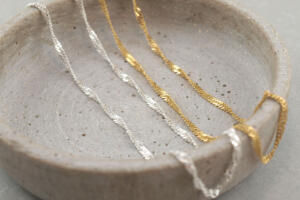 Silberkette, Singapur Kette, Kette Silber, Kette Gold