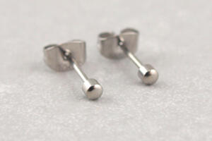 Kleine Ohrringe aus Chirurgenstahl, Medizin Ohrring, Kinder Ohrring, Allergiker Ohrringe