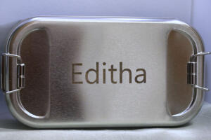 Brotdose, Geschenkidee Schule, Schulanfang, Aluminiumdose Kinder, personalisierte Brotdose