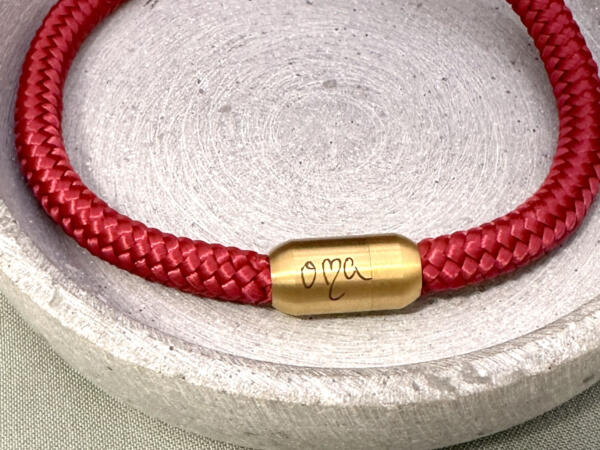 Segeltauarmband Damen, Armband Damen, Armband Oma, Gravur Oma, Geschenkidee
