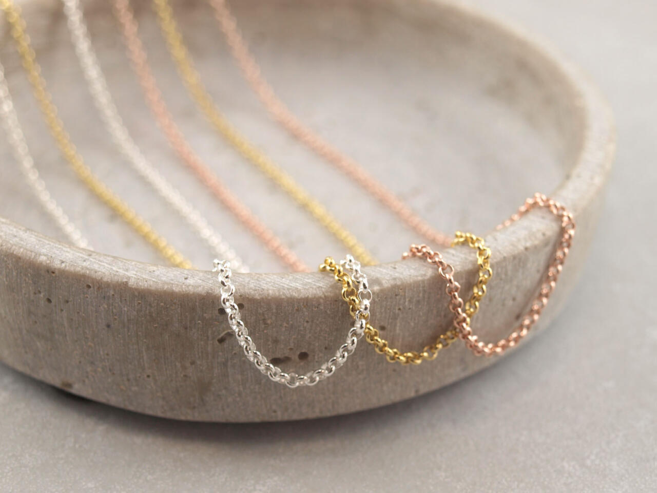 Erbskette 925er Silber, Kette Gold, Kette Silber, Kette roségold