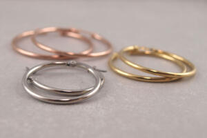 Große Creolen Chirurgenstahl, hypoallergene Creolen, Kreolen, Ohrringe für Allergiker, Creolen Gold, Creolen Silber