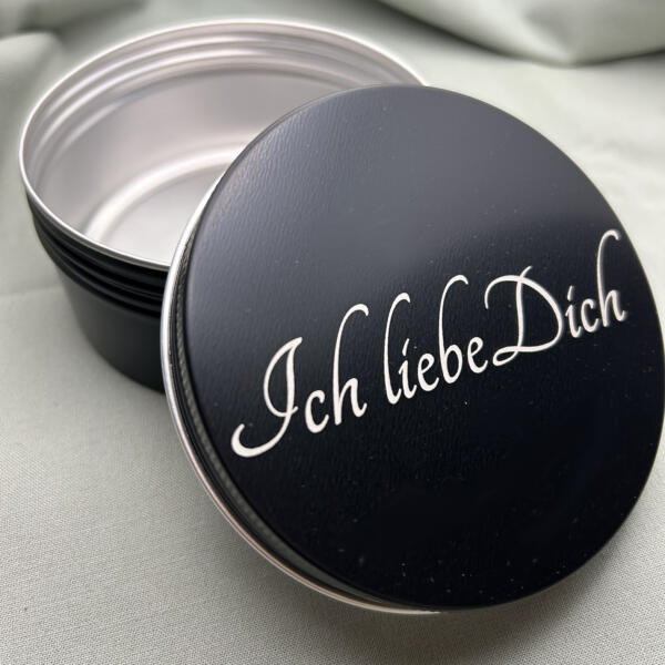 Schwarze Geschenkdose, Verpackung Geschenk, Paargeschenk Dose, Geschenk Dose Partner, Valentinstag, ich liebe dich