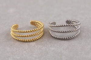 Earcuff, Fake Ohrring in Silber oder Gold_