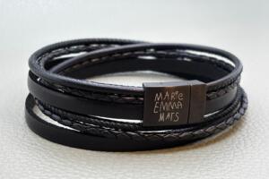 Kindernamen auf Verschluss, Lederarmband Herren, Armband für Papa, Geschenk Vatertag, Geschenk Opa