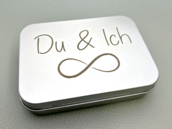 Partnerdose Du & Ich, Ich liebe Dich Dose, Geschenk für Partner, Verpackung Valentinstag