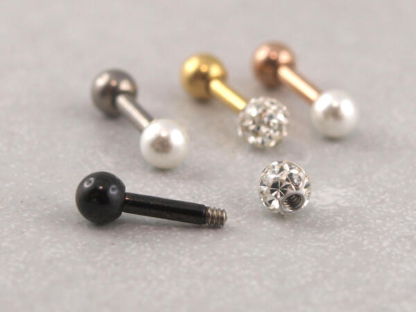 Piercings, Helix Piercing, Tragus Piercing, Conch Piercing, Death Piercing, Glitzerkugel