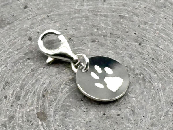 Charm Anhänger, Gravuranhänger mit Karabiner