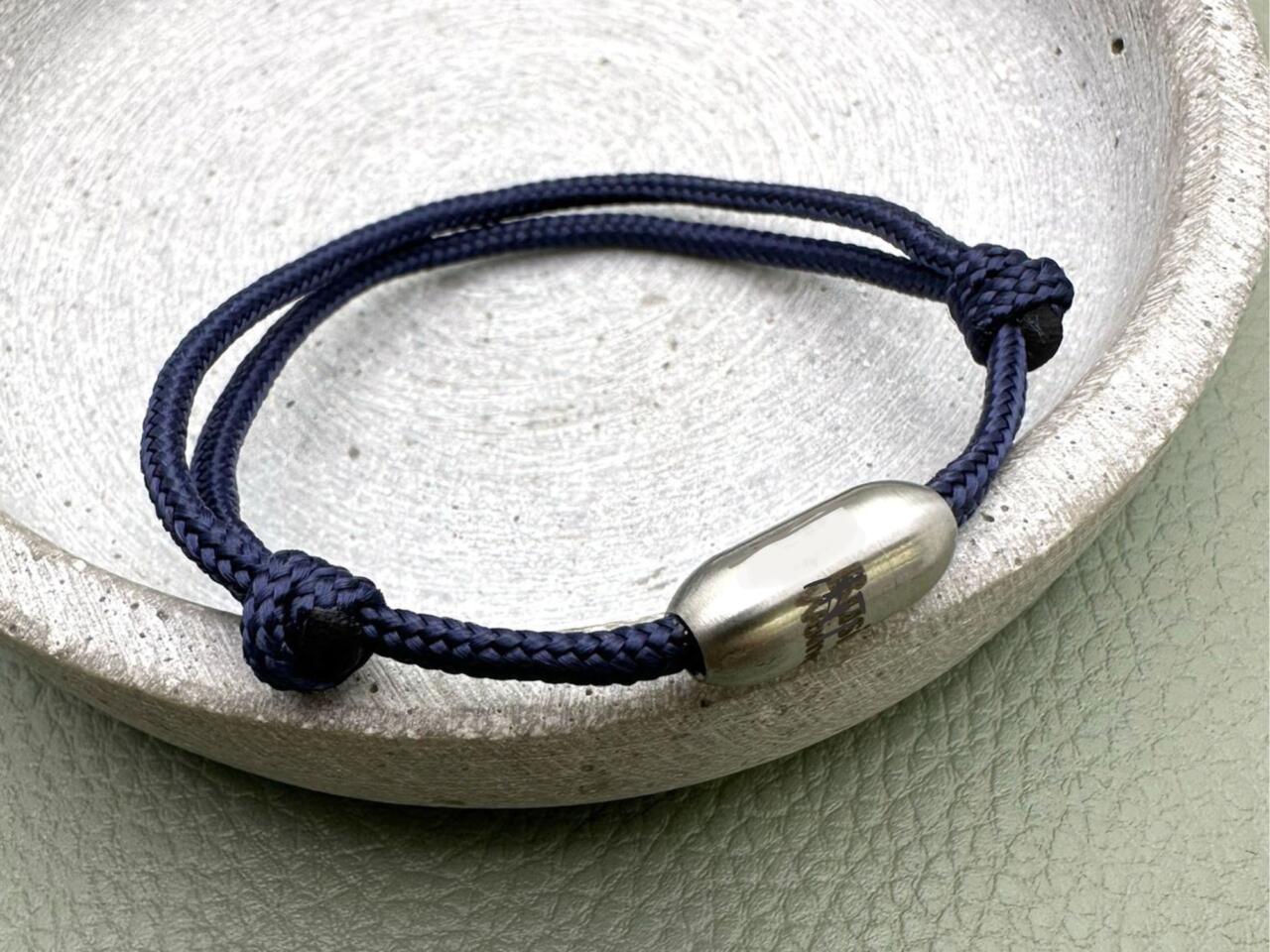 Größenverstellbaren Armband aus Segeltau mit Gravur, Armband Damen, Armband Herren, Armband Kinder