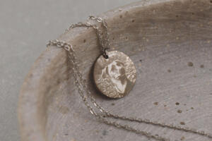 Kette mit Fotogravur, Geschenk für Tierfreunde, Hund als Gravur