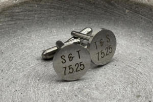 Manschettenknöpfe mit Gravur, Geschenk Mann, Geschenk Bürokollege