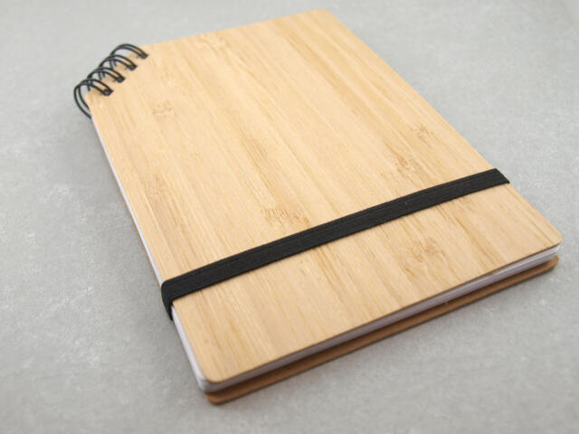 Notizblock Bambus mit Gravur