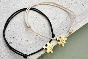 Partner Armband, Freundschaftsarmband, Puzzleteile mit Gravur