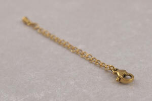 Verlängerungskette Edelstahl vergoldet