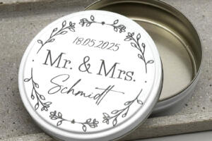 Geschenkdose Hochzeit, Gastgeschenk Hochzeit, Geldgeschenk, Blumenranke