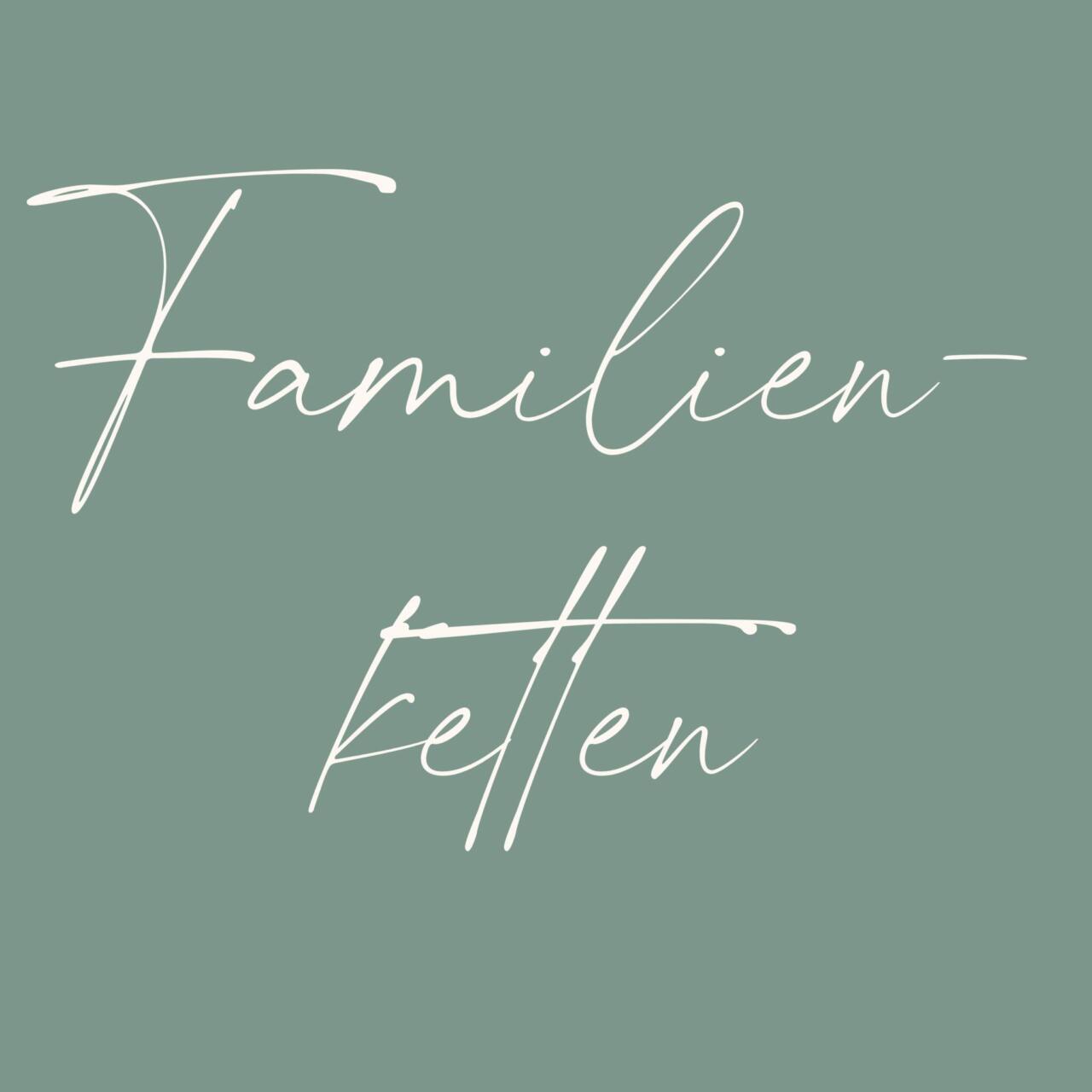 Familienketten, Namenskette, Kette mit mehreren Gravuranhänger, Kette mit Plättchen