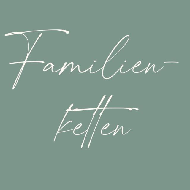Familienketten, Namenskette, Kette mit mehreren Gravuranhänger, Kette mit Plättchen