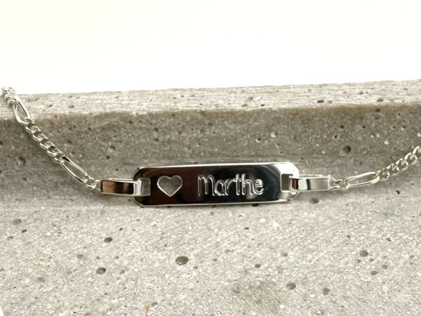 Geburtsarmband Kinder, Taufgeschenk, Armband Baby, Armband Kleinkind Silber