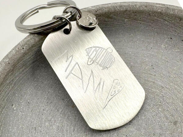Mami Anhänger, Muttertagsgeschenk, Geschenk für Mama, Kinderzeichnung
