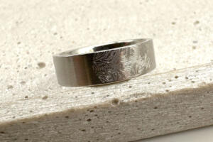 Ring mit Fingerabdruck Gravur, Fingerabdruck Ring, Erinnerungsschmuck, Ring für Verliebte