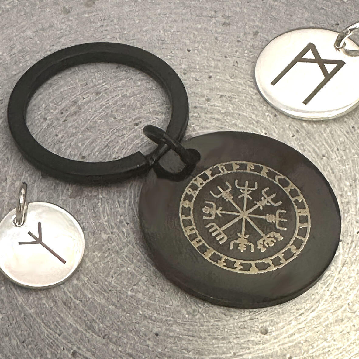 Wickinger Runen, Wickingerschmuck, Mittelalterschmuck, Wickinger Kompass, Zeichen, Bedeutung