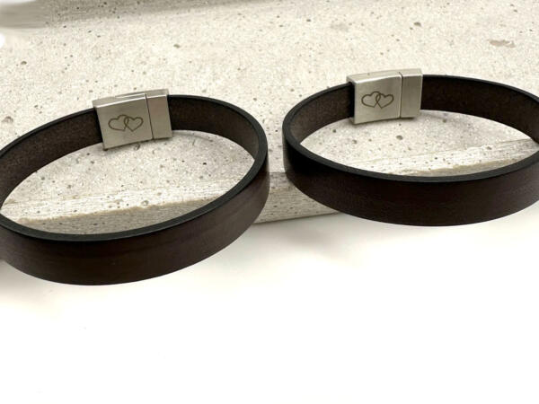 Partnerarmband mit Gravur auf der Innenseite, Armband Paare, Freundschaftsarmband