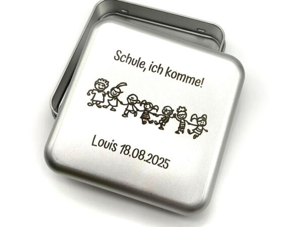 Dose 10 Schuldose Geschenkverpackung Schulkind