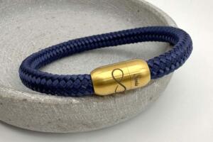 Segeltau Armband Blau